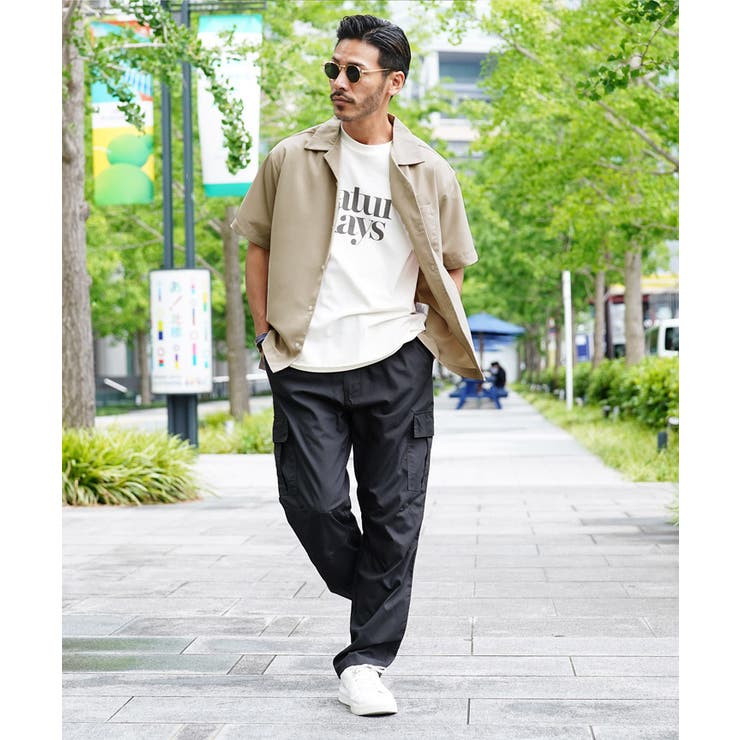 ◇PEオープンカラーシャツ 半袖◇[品番：JG000013798]｜JIGGYS