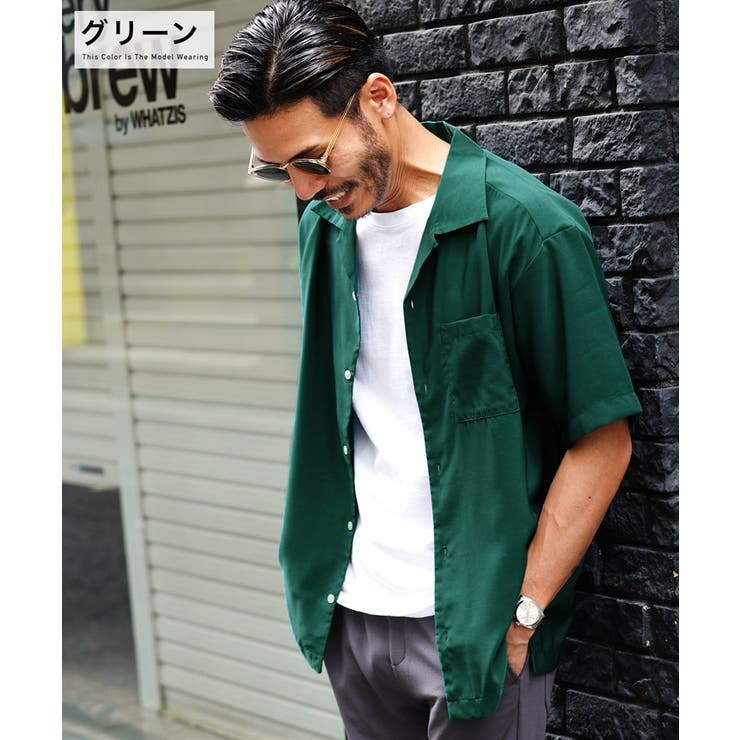 CHOYA URBAN STYLE カジュアルシャツ 半袖 開衿シャツ 開襟