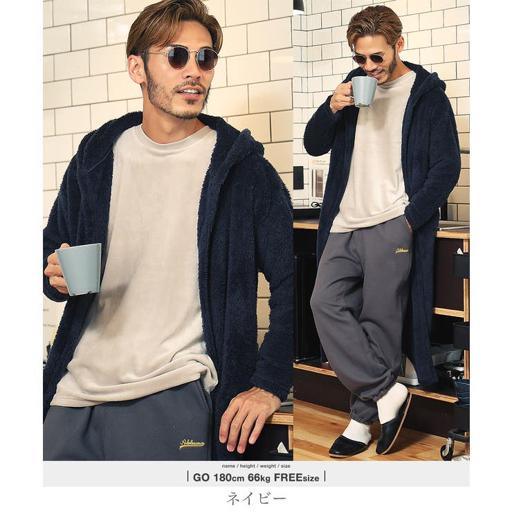 ◇着る毛布ボアフードコーディガン◇コート アウター 毛布[品番 ◇着る毛布ボアフードコーディガン◇コート アウター 毛布[品番