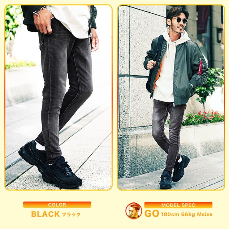 ブラック | 暖かい ストレッチ スキニー | JIGGYS SHOP