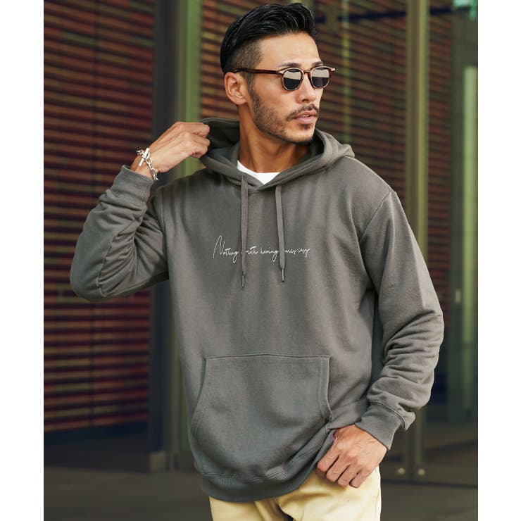 Cチャコール | プルオーバー パーカー メンズ | JIGGYS SHOP