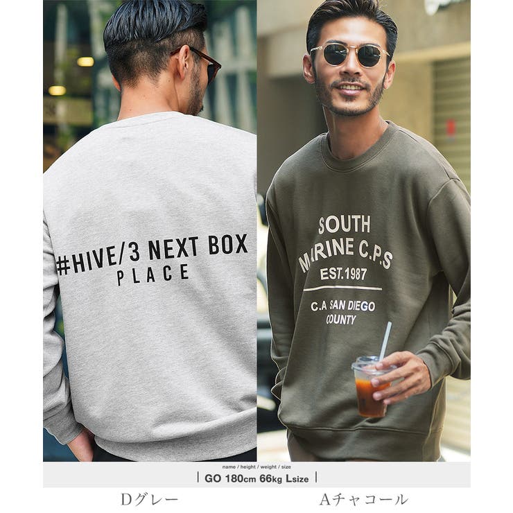 スウェット トレーナー メンズ[品番：JG000013453]｜JIGGYS SHOP