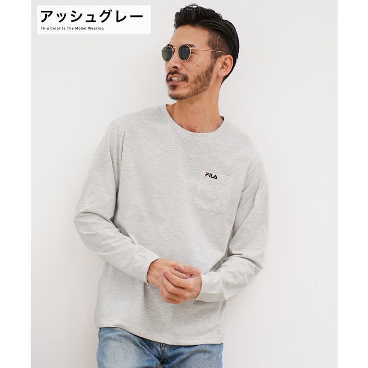 ◇FILA ポケット付き ワンポイントロンT◇ロンT[品番 ◇FILA ポケット付き ワンポイントロンT◇ロンT[品番