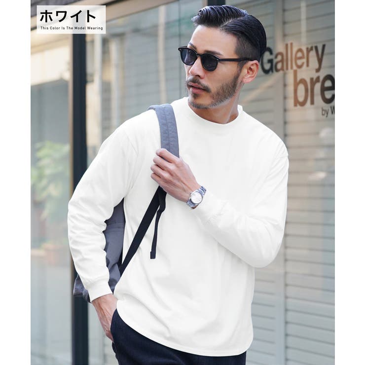 ◇裾ラウンドシルクタッチ ロングスリーブT◇ロンT メンズ[品番