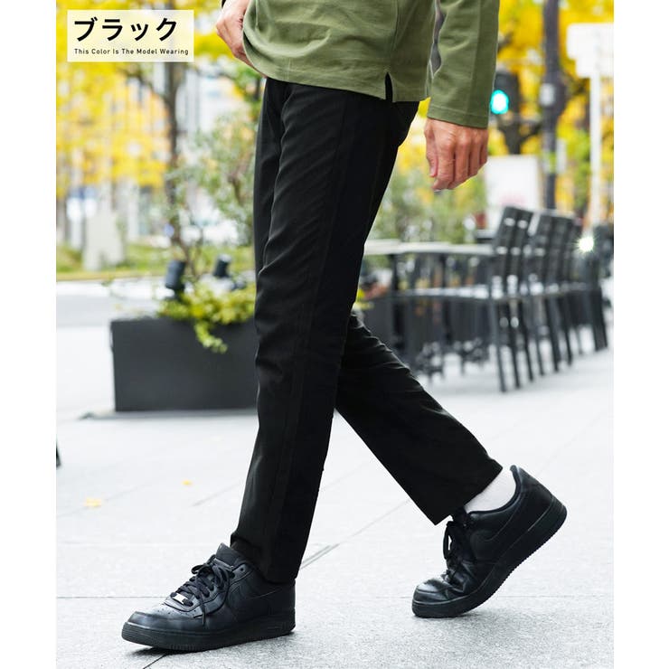 ブラック | ◆ストレッチ スリムパンツ◆伸縮性 スキニー | JIGGYS SHOP