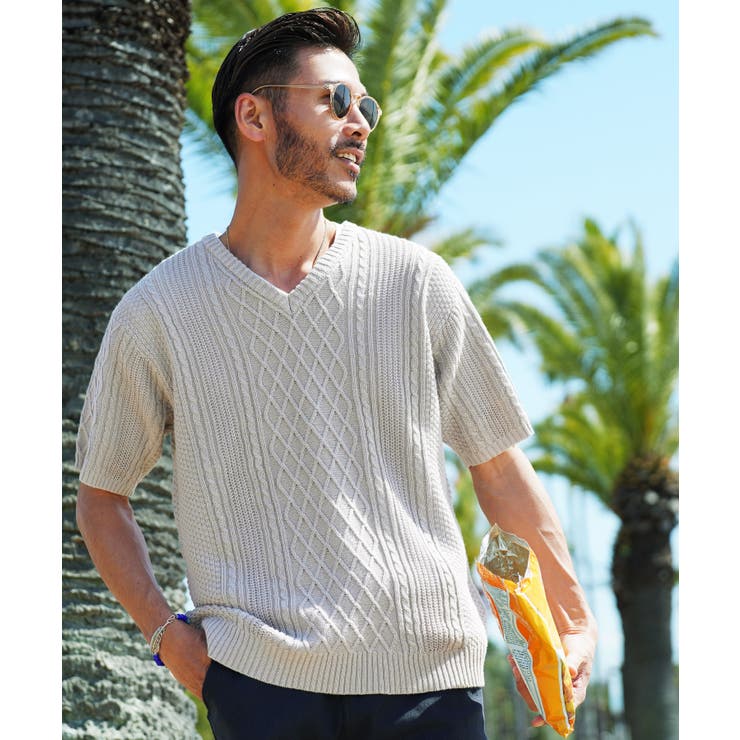 メンズ　COOHEM 春夏用ニット 楽天市場】【50％OFF】COOHEM（コーヘン） リンクス チェック