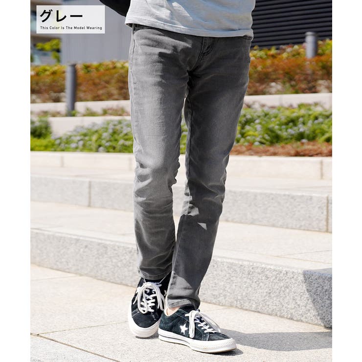 ◇スマホポケット付き ストレッチデニム◇デニム ジーンズ[品番