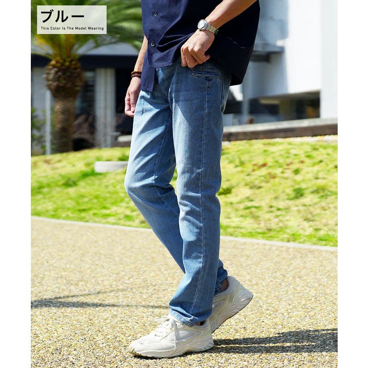 ◇スマホポケット付き ストレッチデニム◇デニム ジーンズ[品番