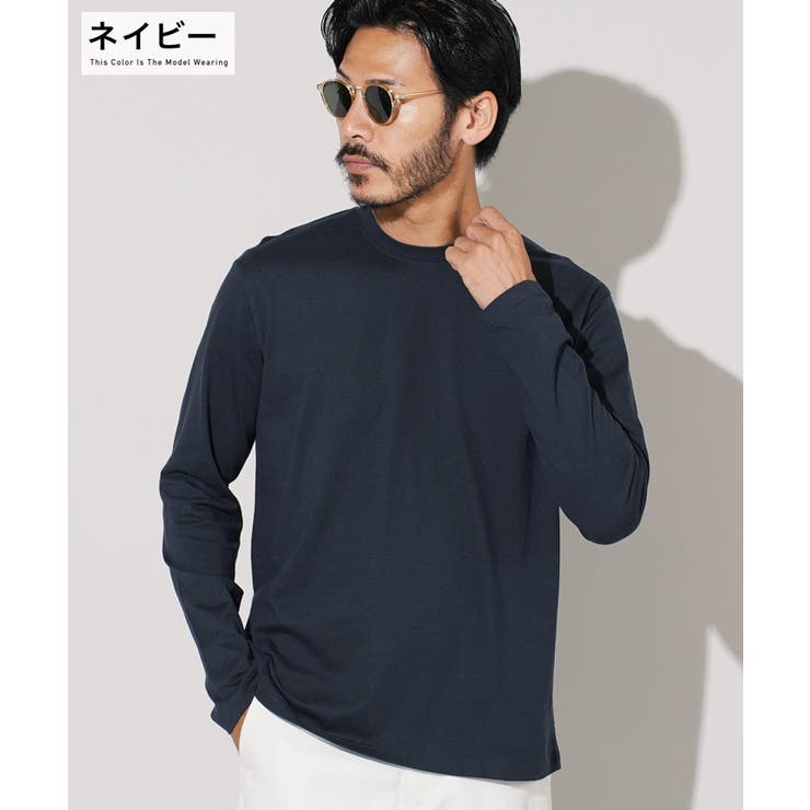 ◇コットンクルーネックロンT◇ロンT カットソー メンズ[品番