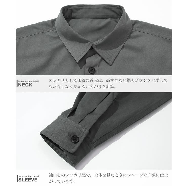 ミリタリーシャツ メンズ 長袖[品番：JG000014356]｜JIGGYS SHOP