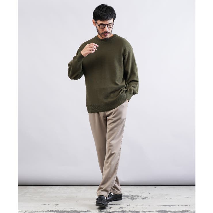 【ギフ_包装】 クルーネック ニット セーター[品番：JG000014358]｜JIGGYS SHOP トップス