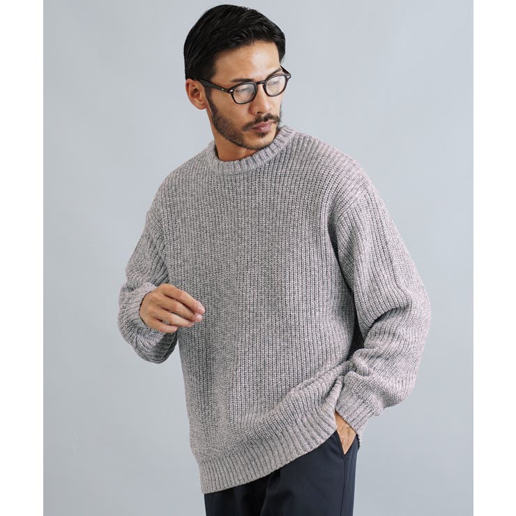 【即納&大特価】 クルーネック ニット セーター[品番：JG000014369]｜JIGGYS SHOP トップス