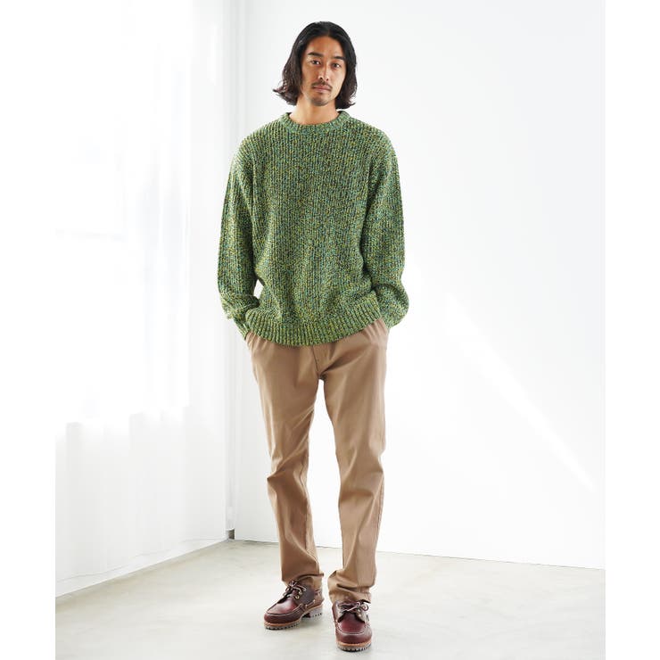 2024人気No.1の クルーネック ニット セーター[品番：JG000014369]｜JIGGYS SHOP XLサイズ以上