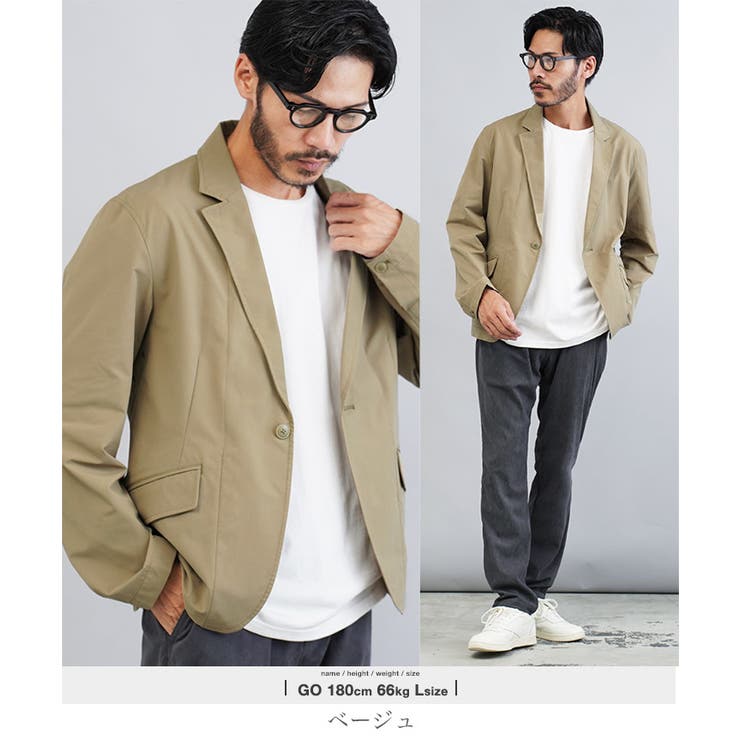 撥水 ジャケット メンズ[品番：JG000014347]｜JIGGYS SHOP（ジギーズショップ）のメンズ ファッション通販｜SHOPLIST（ショップリスト）