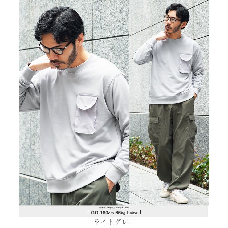 スウェット トレーナー メンズ[品番：JG000014469]｜JIGGYS SHOP