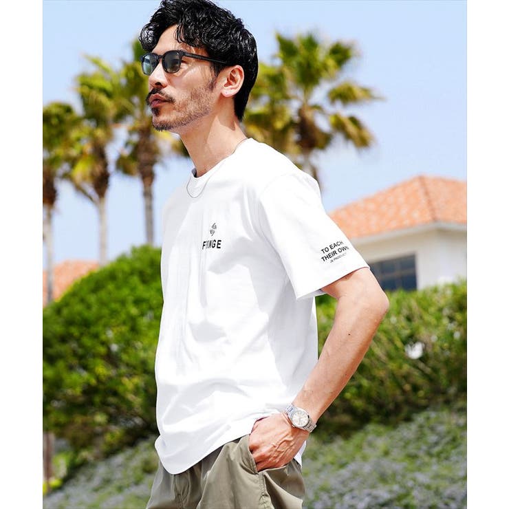 Tシャツ メンズ オーガビッツマルチロゴパターンTシャツ[品番