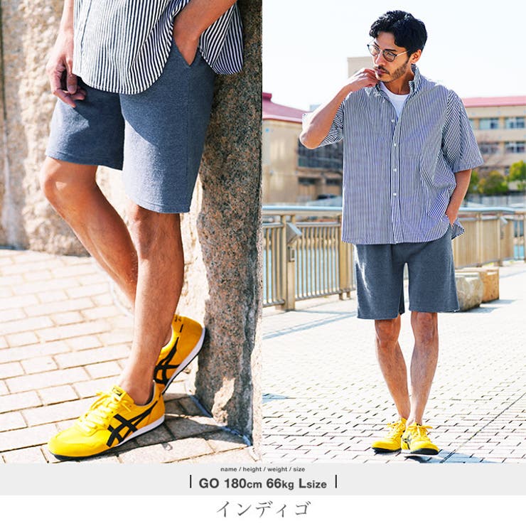 接触冷感 ハーフパンツ メンズ[品番：JG000012513]｜JIGGYS SHOP