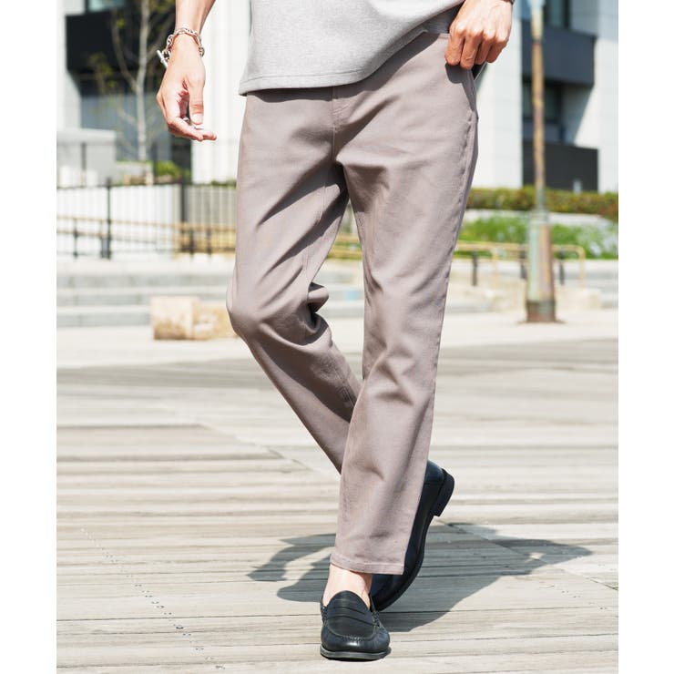 bグレージュ | 9分丈 アンクルパンツ メンズ◆テーパードアンクルチノパンツ◆スリムパンツ | JIGGYS SHOP