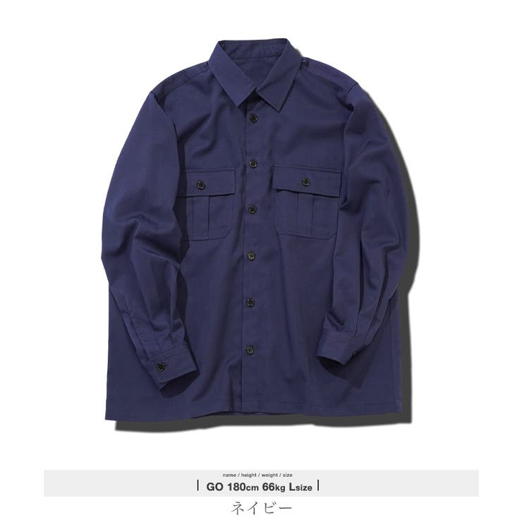 m2527 MALAVITA 長袖シャツ 48 ミリタリー m2527 MALAVITA 長袖シャツ 48 ミリタリー - トップス