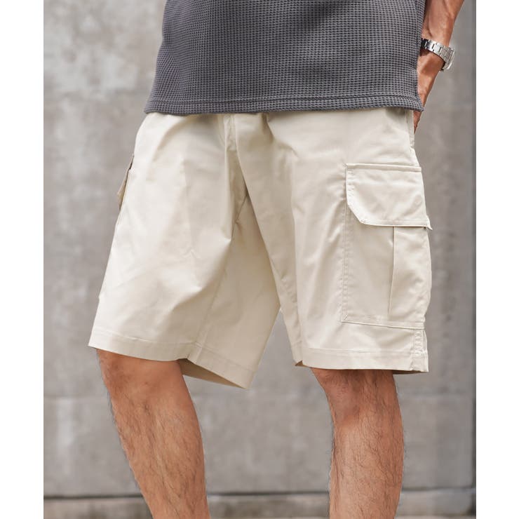 silvain sylvian シルバンシルビアン カーゴショートパンツ Heavy Satin Cargo Short Pants（ショートパンツ）｜SORIN