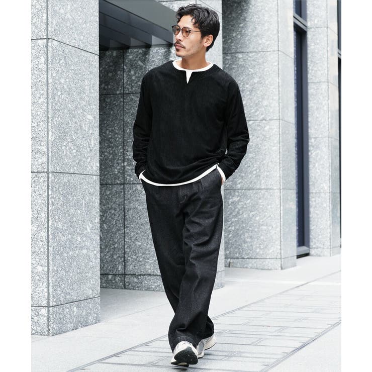 ◆ジオメトリックジャガード フェイクレイヤード キーネックロンT◆ジャガード | JIGGYS SHOP | 詳細画像11 