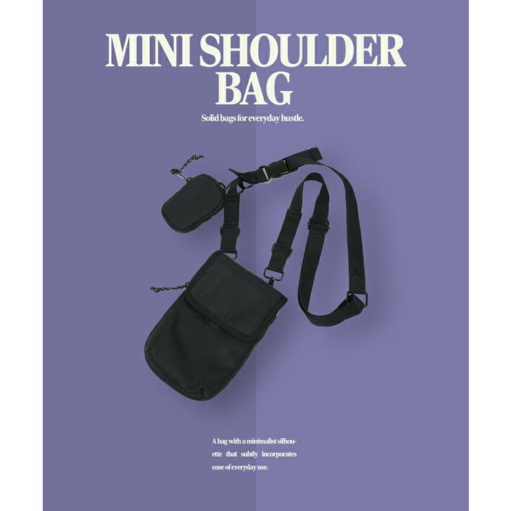 ショルダーバッグ ポーチ メンズ◆撥水ミニショルダーバッグ◆スマホポーチ | JIGGYS SHOP | 詳細画像3 