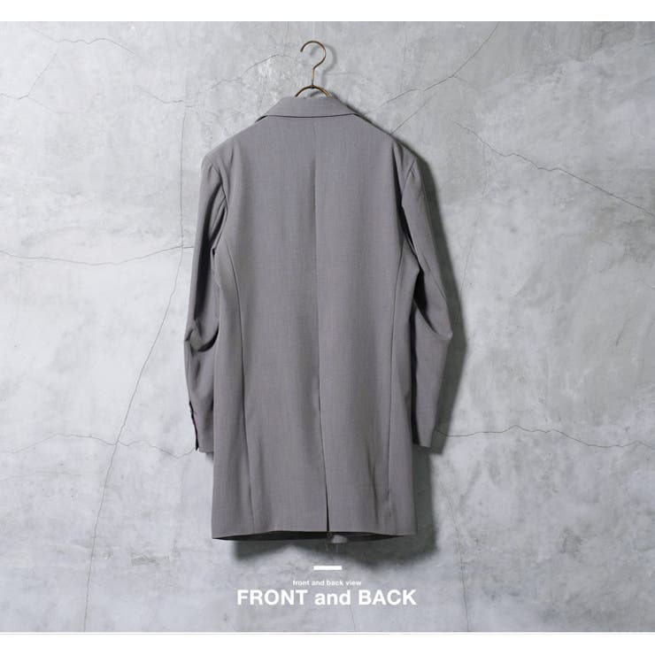 コート メンズ チェスターコート◆TPUチェスターコート◆ロングテーラードジャケ… | JIGGYS SHOP | 詳細画像8 