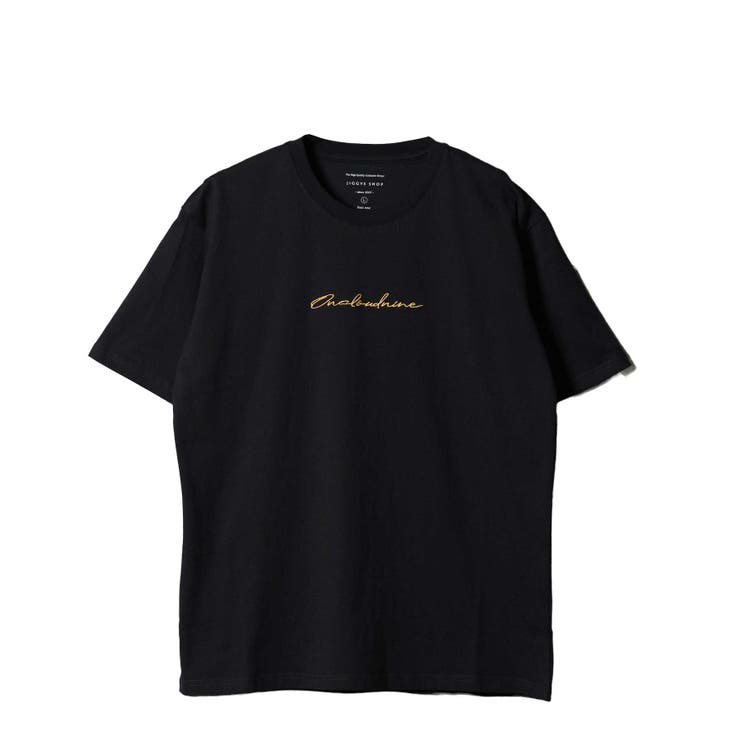 Iブラック | ワンポイントロゴ刺繍半袖Tシャツ 綿100% コットン tシャツ おしゃれ | JIGGYS SHOP