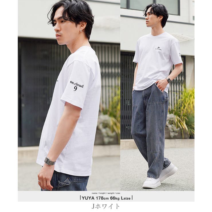 Jホワイト | ワンポイントロゴ刺繍半袖Tシャツ 綿100% コットン tシャツ おしゃれ | JIGGYS SHOP
