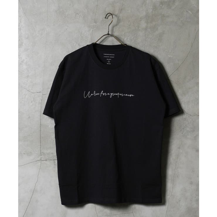 Qブラック | Tシャツ メンズ オーガビッツマルチロゴパターン半袖Tシャツ | JIGGYS SHOP