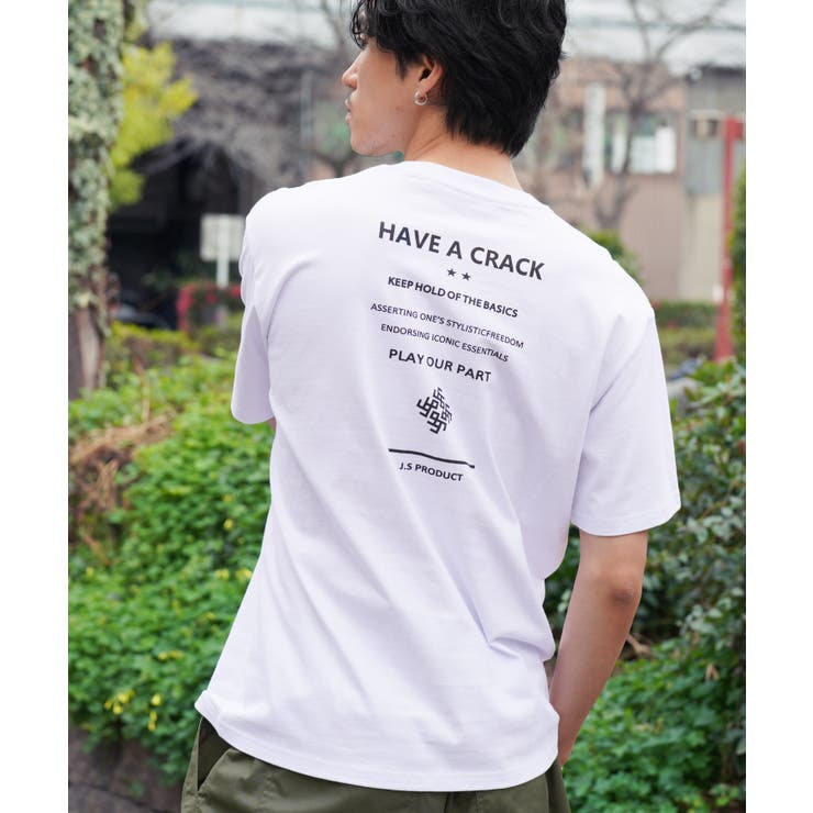 Pホワイト | Tシャツ メンズ オーガビッツマルチロゴパターン半袖Tシャツ | JIGGYS SHOP