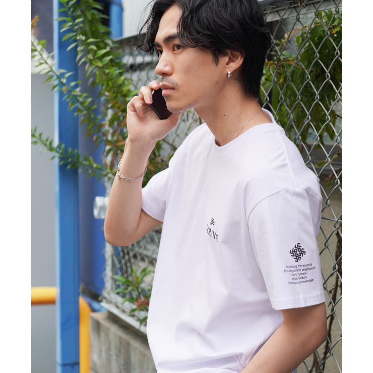 Sホワイト | Tシャツ メンズ オーガビッツマルチロゴパターン半袖Tシャツ | JIGGYS SHOP