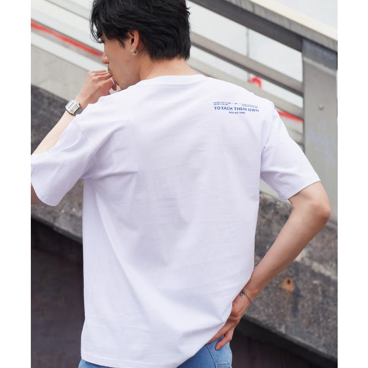 Tホワイト | Tシャツ メンズ オーガビッツマルチロゴパターン半袖Tシャツ | JIGGYS SHOP
