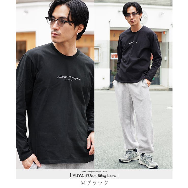ロンT メンズ コットン ワンポイントマルチプリント長袖Tシャツ カットソー | JIGGYS SHOP | 詳細画像13 