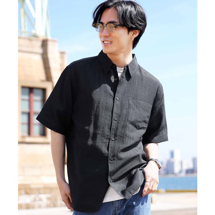 麻 リネンシャツ 涼しい メンズ 半袖シャツ 接触冷感半袖シャツ | JIGGYS SHOP | 詳細画像10 
