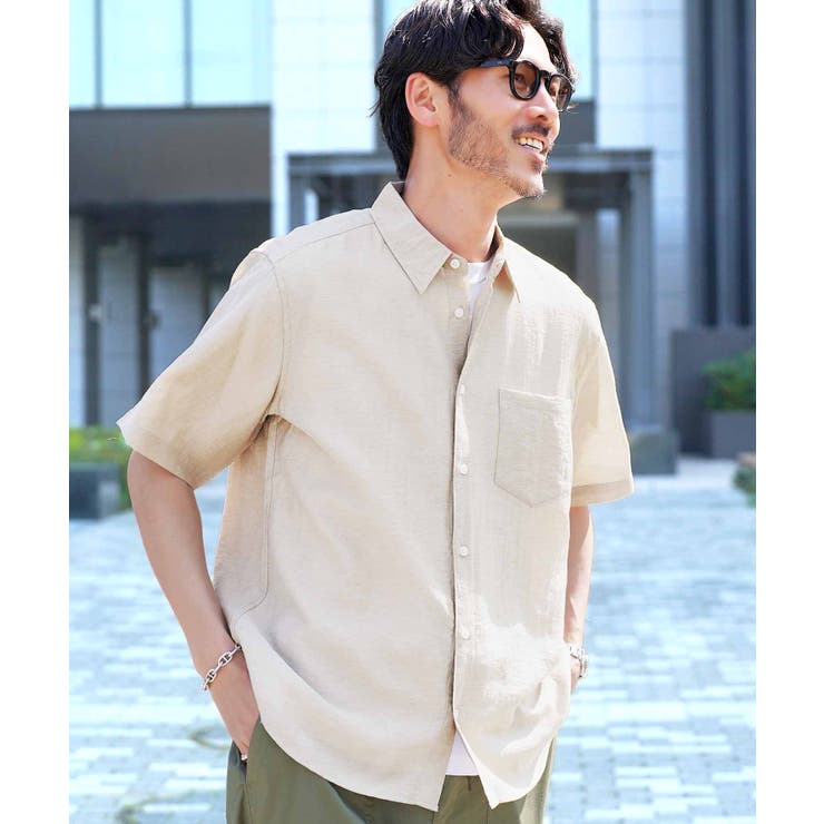 麻 リネンシャツ 涼しい メンズ 半袖シャツ 接触冷感半袖シャツ | JIGGYS SHOP | 詳細画像13 