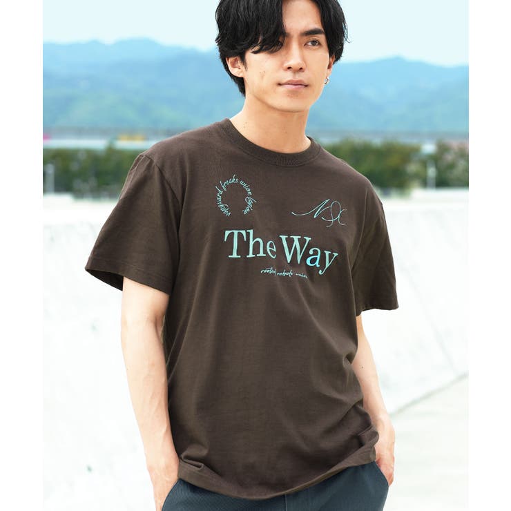 Cブラウン | 半袖Tシャツ メンズ プリントTシャツ ロゴ ワンポイント 綿100% | JIGGYS SHOP