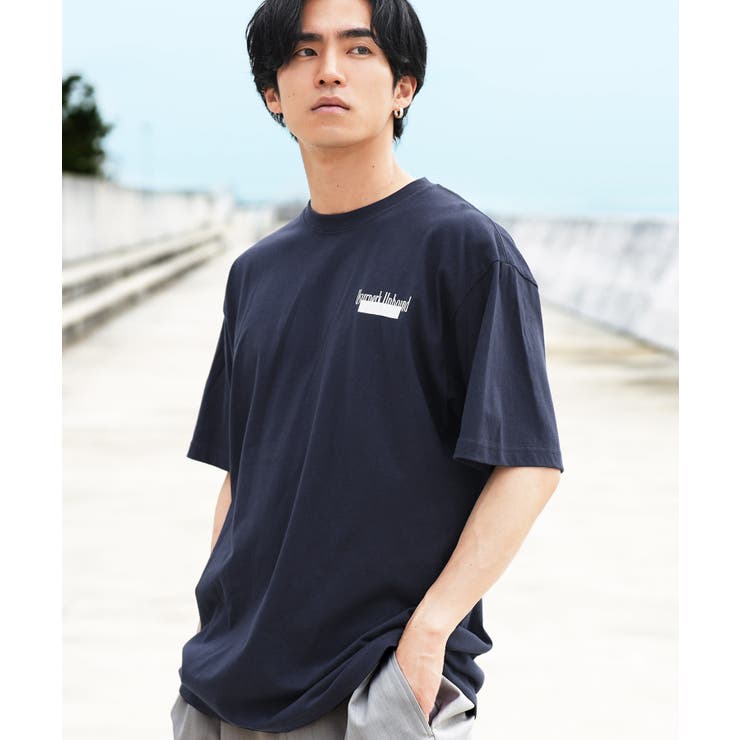 Aネイビー | 半袖Tシャツ メンズ プリントTシャツ ロゴ ワンポイント 綿100% | JIGGYS SHOP
