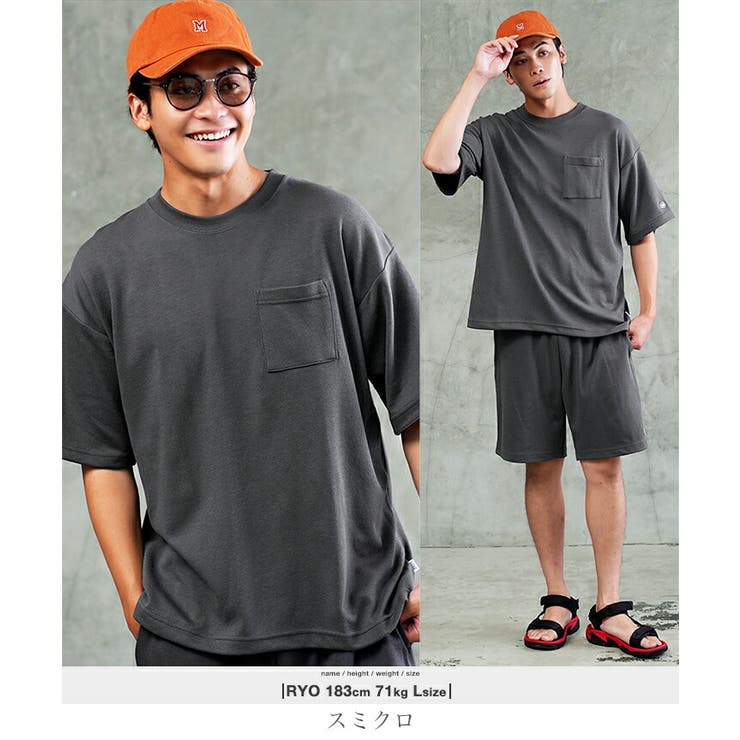 スミクロ | COOLMAX ポケット付き半袖Ｔシャツ メンズ 速乾 ポケT ヘビーオンス | JIGGYS SHOP