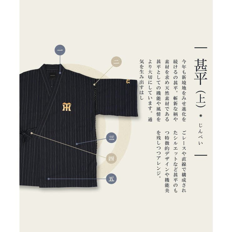 阪神タイガース承認 応援 グッズ 阪神タイガースコラボ甚平 上下セット 父の日 | JIGGYS SHOP | 詳細画像8 
