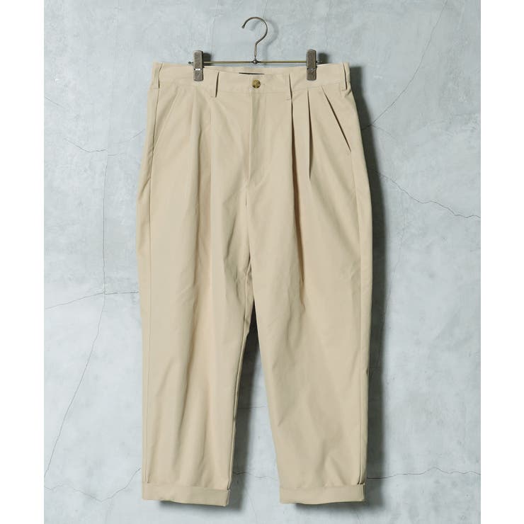 2タックワイドテーパードチノパン 2way メンズ ストレッチ ワイドパンツ  | JIGGYS SHOP | 詳細画像7 