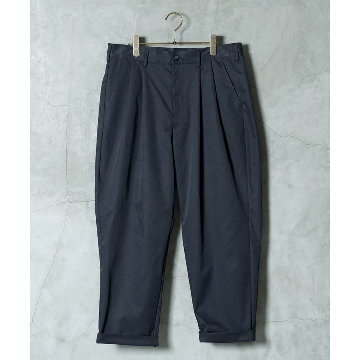 2タックワイドテーパードチノパン 2way メンズ ストレッチ ワイドパンツ  | JIGGYS SHOP | 詳細画像8 