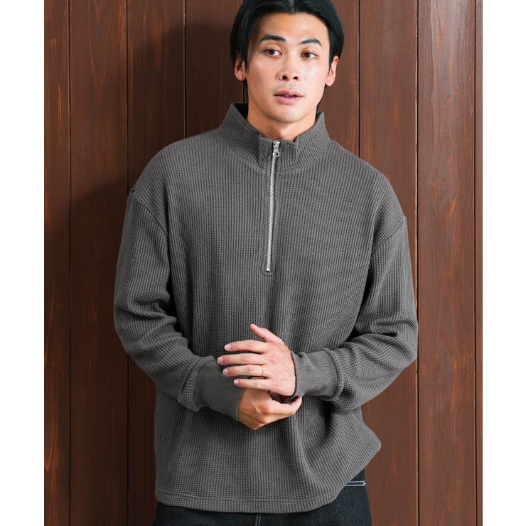 ワッフル ロンT ハーフジップ | JIGGYS SHOP | 詳細画像16 