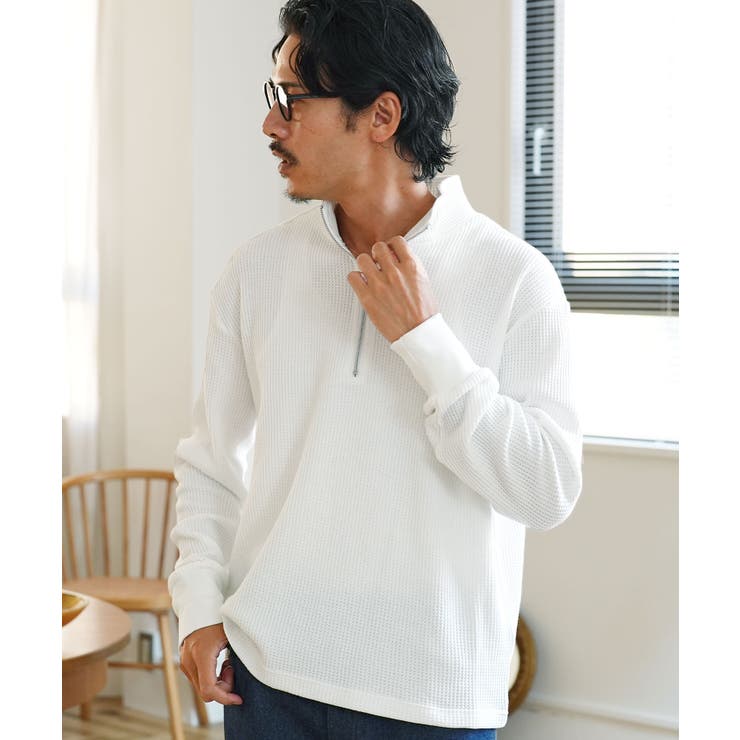 ワッフル ロンT ハーフジップ | JIGGYS SHOP | 詳細画像17 