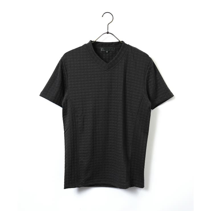 半袖Tシャツ Ｖネック ダイヤジャガードＴシャツ | JIGGYS SHOP | 詳細画像11 