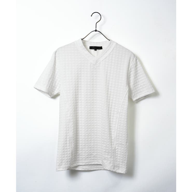 半袖Tシャツ Ｖネック ダイヤジャガードＴシャツ | JIGGYS SHOP | 詳細画像13 