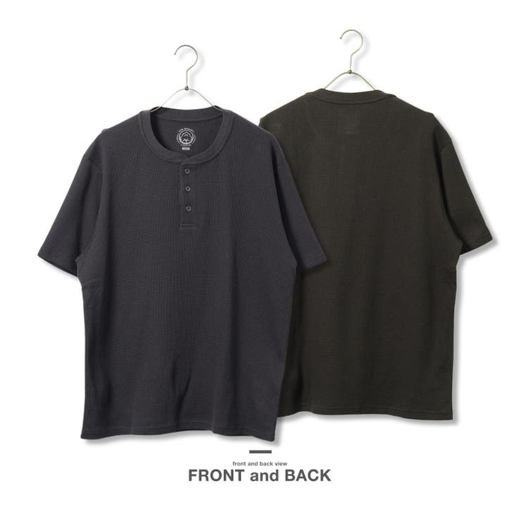 Tシャツ メンズ ヘンリーネックワッフルサーマルTシャツ | JIGGYS SHOP | 詳細画像10 