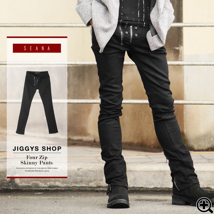 ◇SEANA FOUR ZIPスキニーパンツ◇ヴィジュアル系[品番：JG000009738