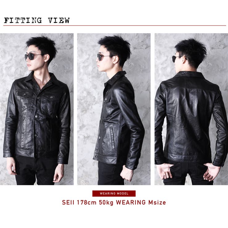 laguagem × seira ライダースジャケット Seira×ラグアジェム レザージャケット BLU