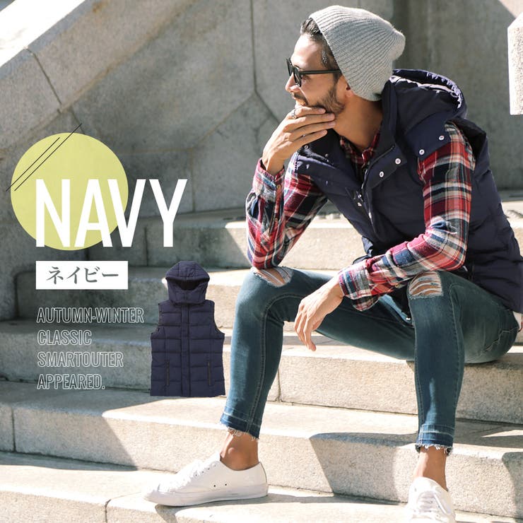 ◇roshell(ロシェル) 2WAYフードダウンベスト◇ダウンベスト メンズ